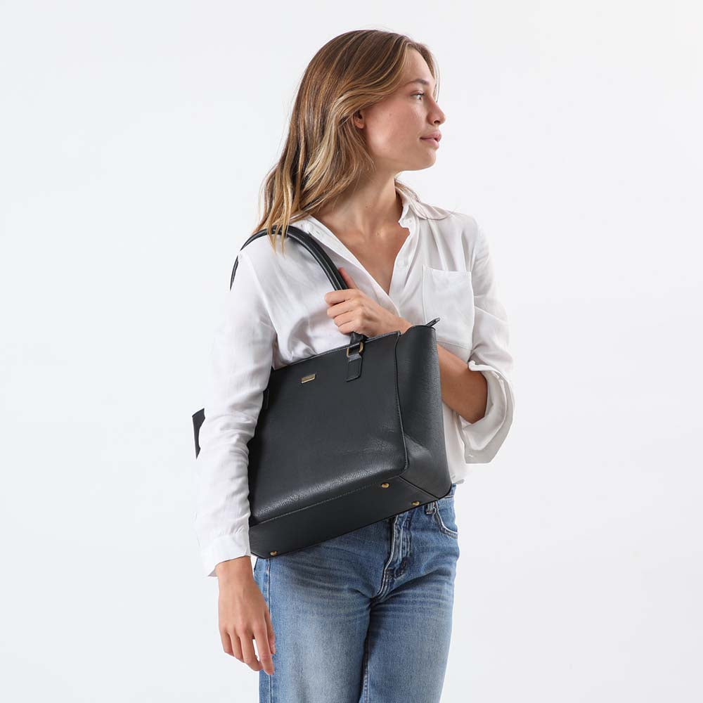 Cartera Hombro Oxford Negro Tatienne