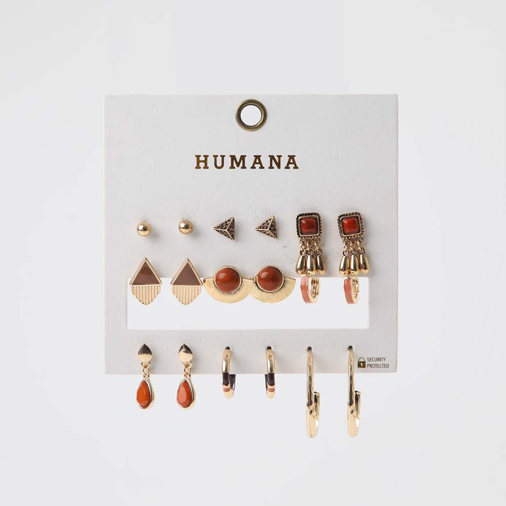 Set Aros Fole Dorado Humana