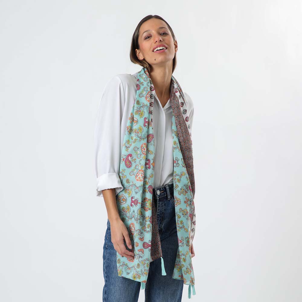 Pañuelo Estampado Ro Verde Tatienne
