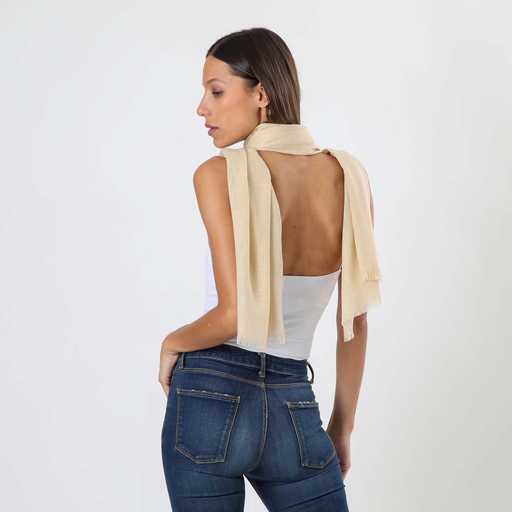 Pañuelo Liso Vainilla Beige Humana