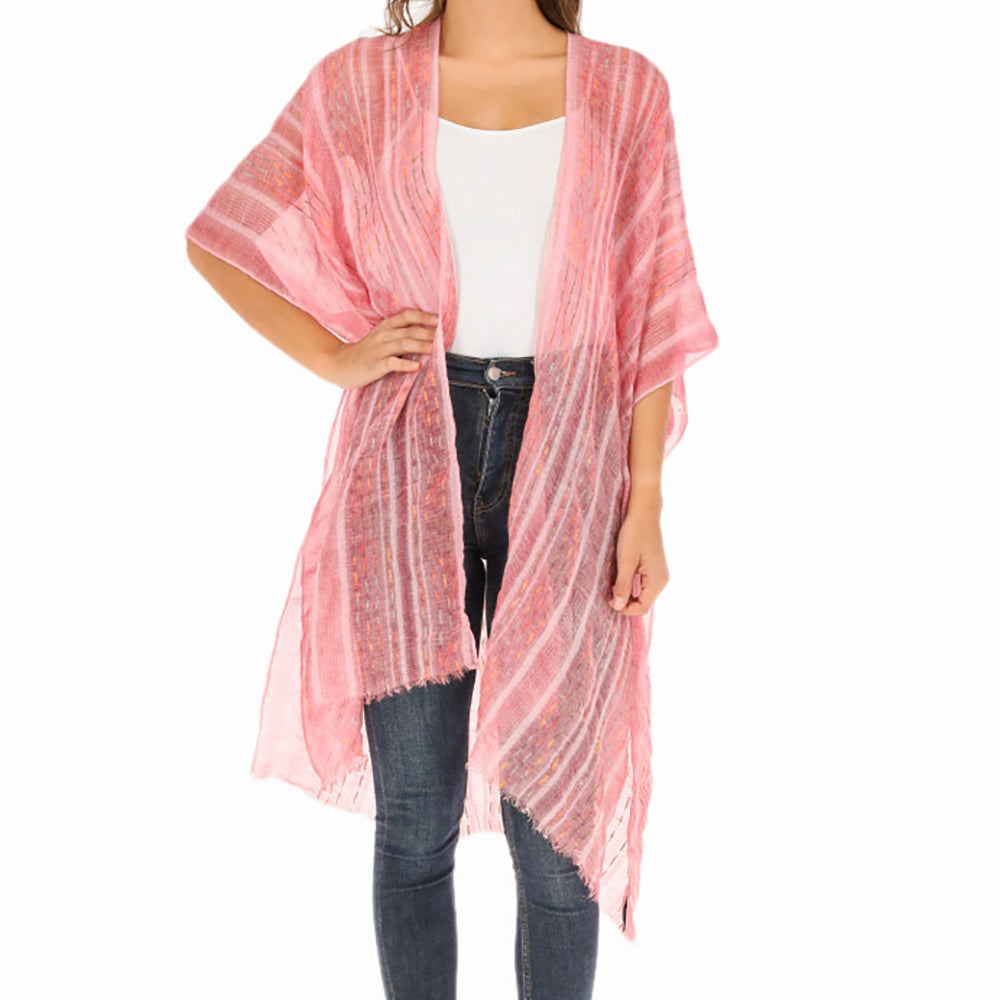 Kimono Rosado Rayas i-D