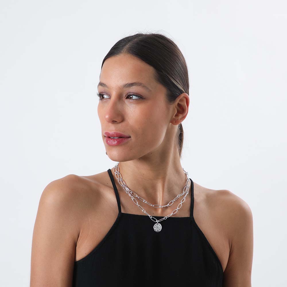 Collar Croto Fluviá Plateado Tatienne