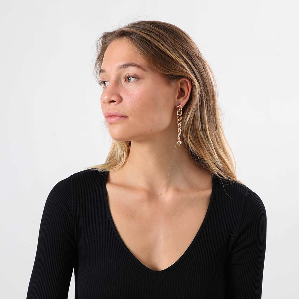 Aros Largo Celia Dorado i-D