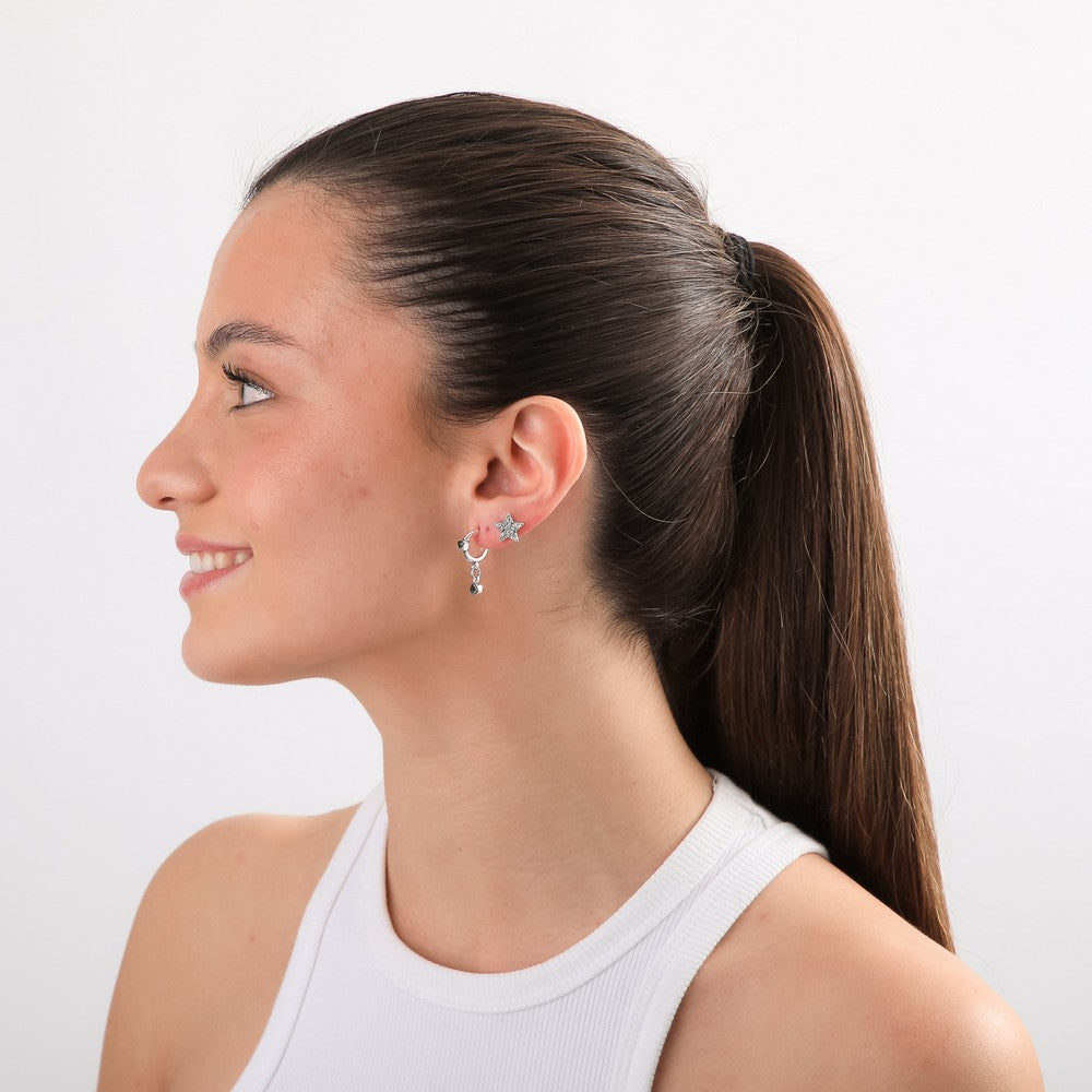 Set De Aros Nerea Plateado I-D
