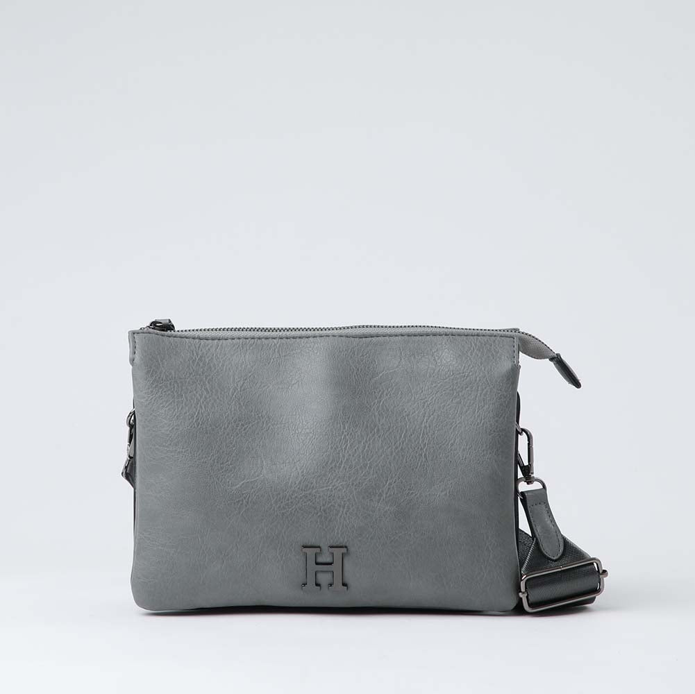 Cartera Cruzada Joss Plateada Humana