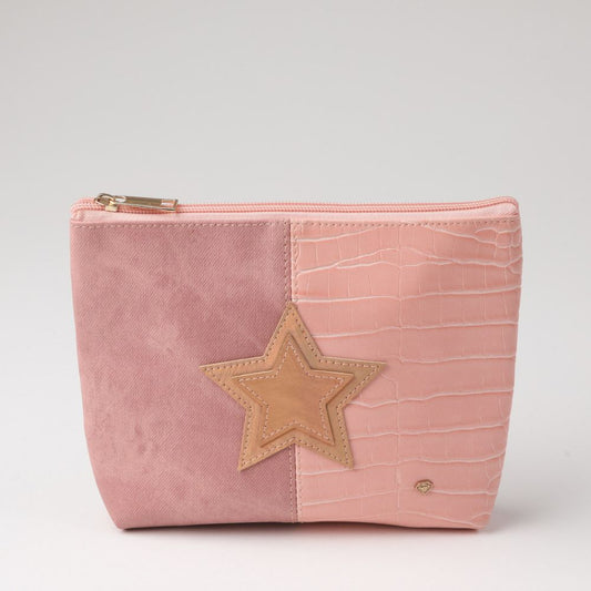 Cosmetiquero Cometa Ecocuero rosado ID