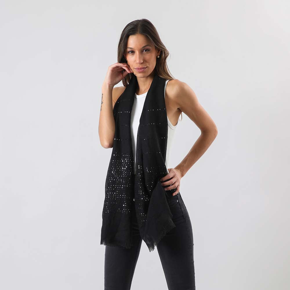 Pañuelo Liso Marsala Negro i-D