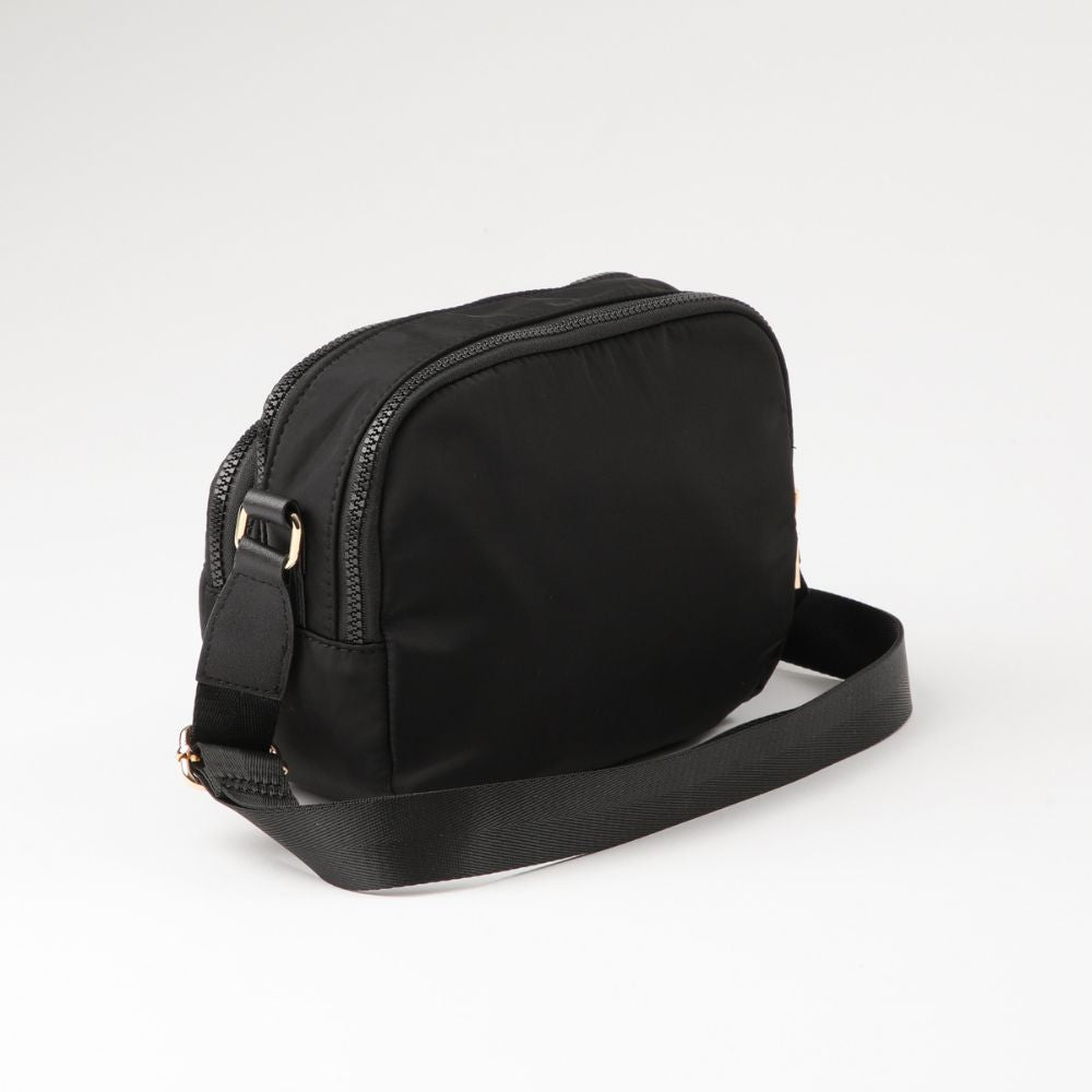 Cartera Bandolera Nylon Gijon Negro i-D