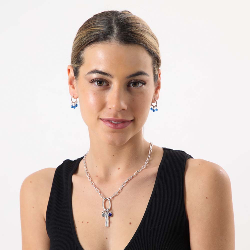 Collar + Aro Heirloom Azul i-D