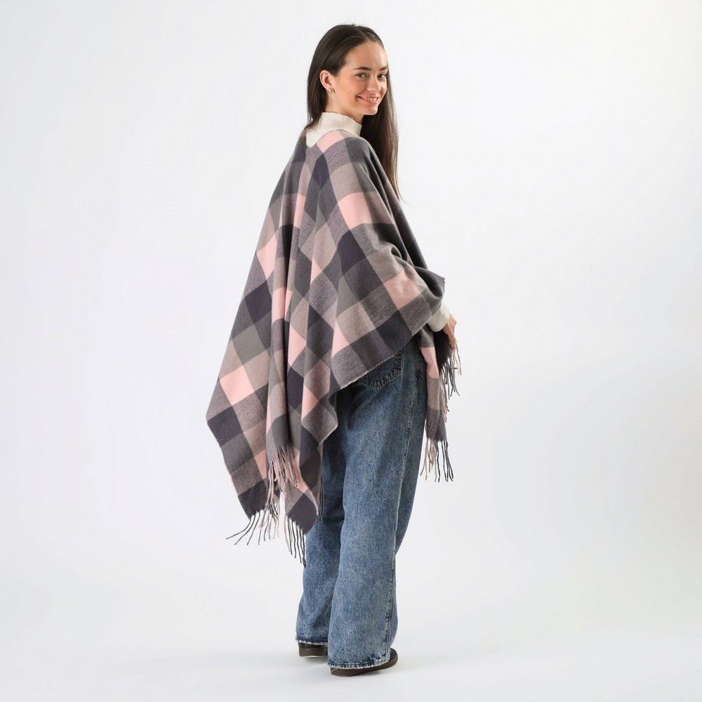 Poncho Creta Gris I-D