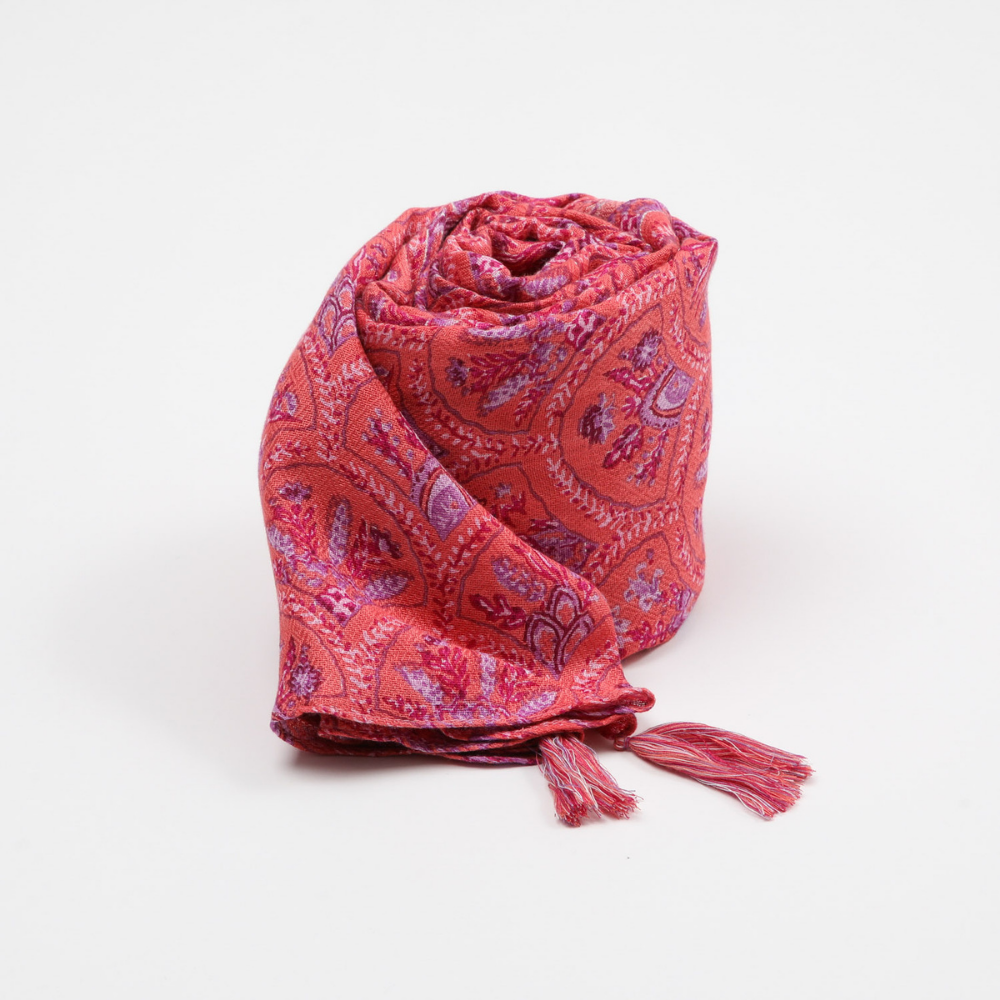 Pañuelo Estampado Sigrid Rosado Tatienne