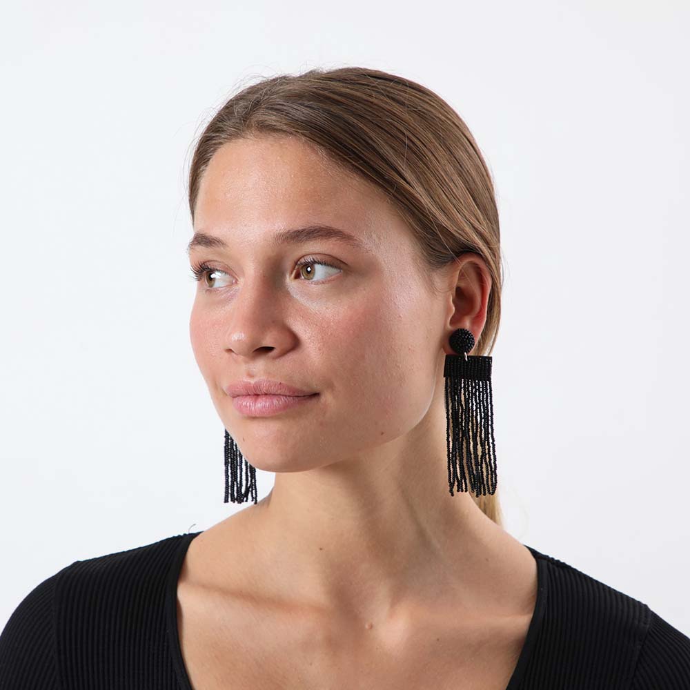 Aros Largo Starry Negro Humana