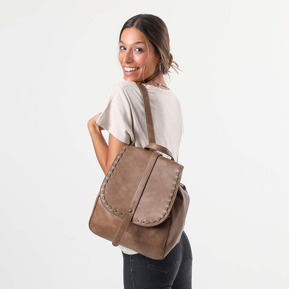 Cartera Cruzada Café Espigas Humana
