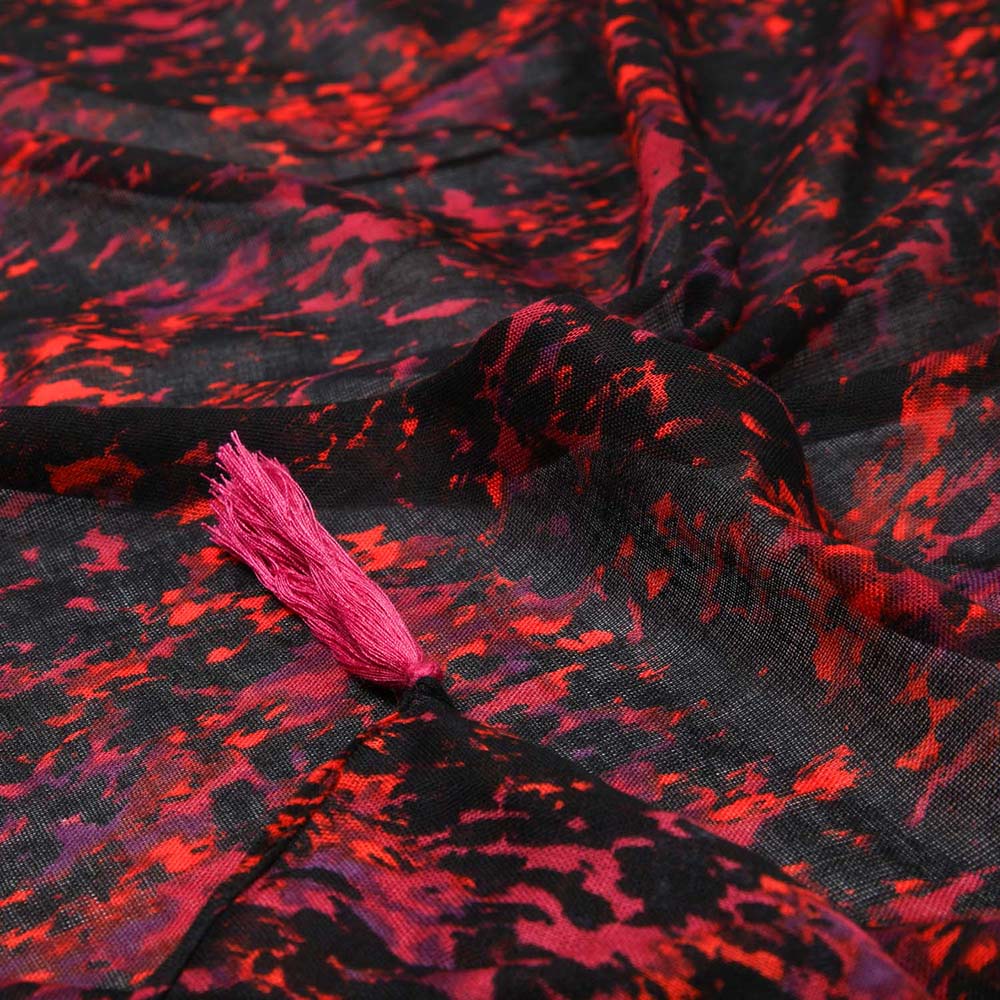Pañuelo Estampado Almeria Rojo Humana