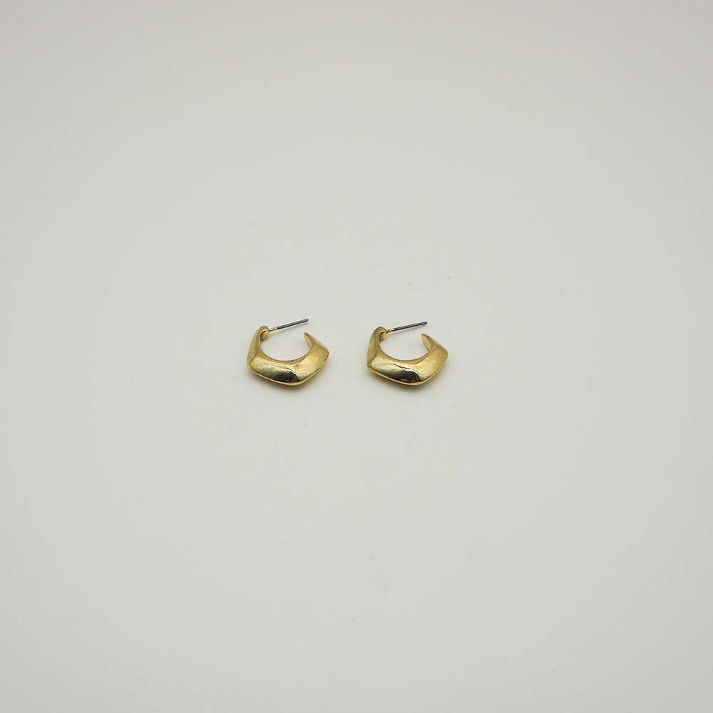 Aros Argollas Pentagono Dorados Tatienne