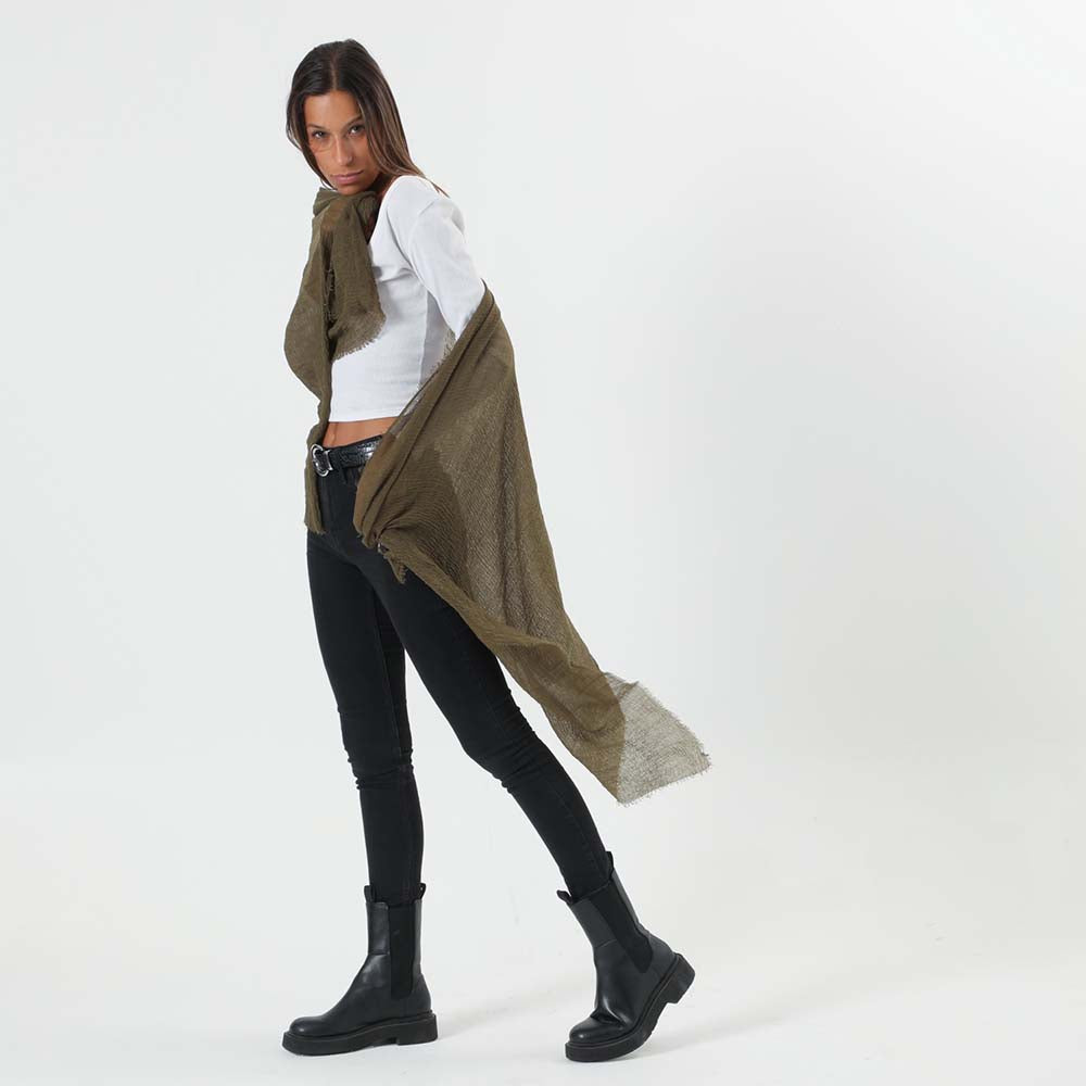 Pañuelo Liso Verde Olivia i-D
