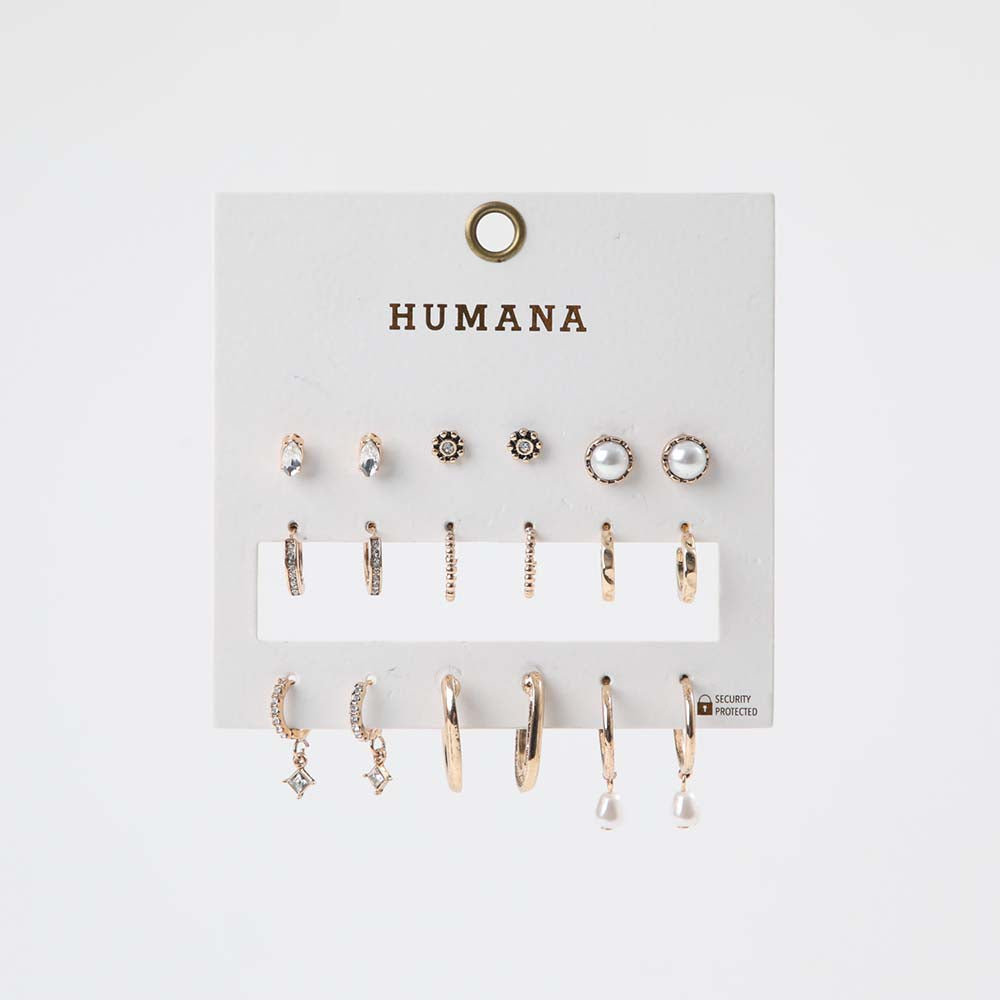 Set Aros Vic Plateado Humana