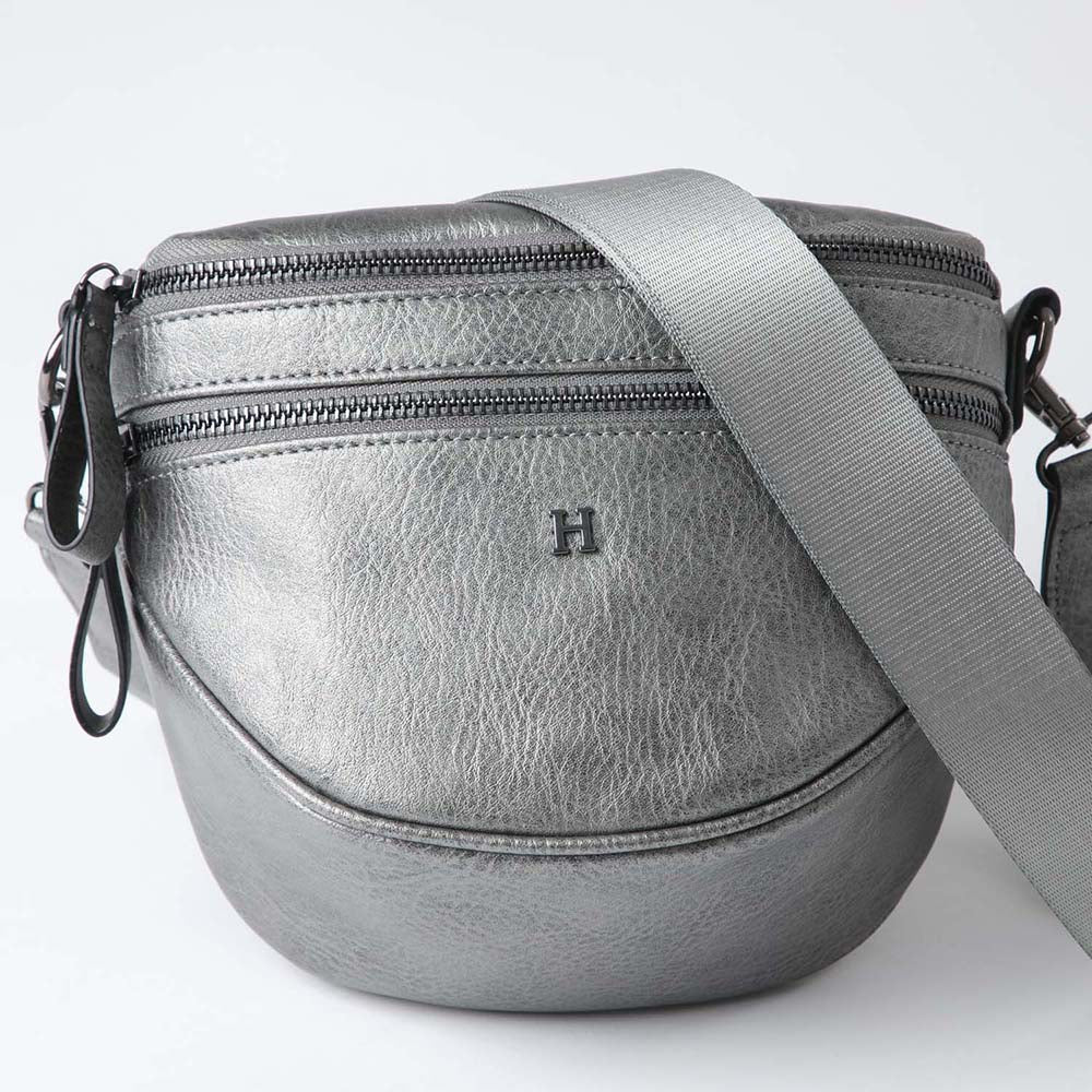Cartera Cruzada Alondra Plateada Humana