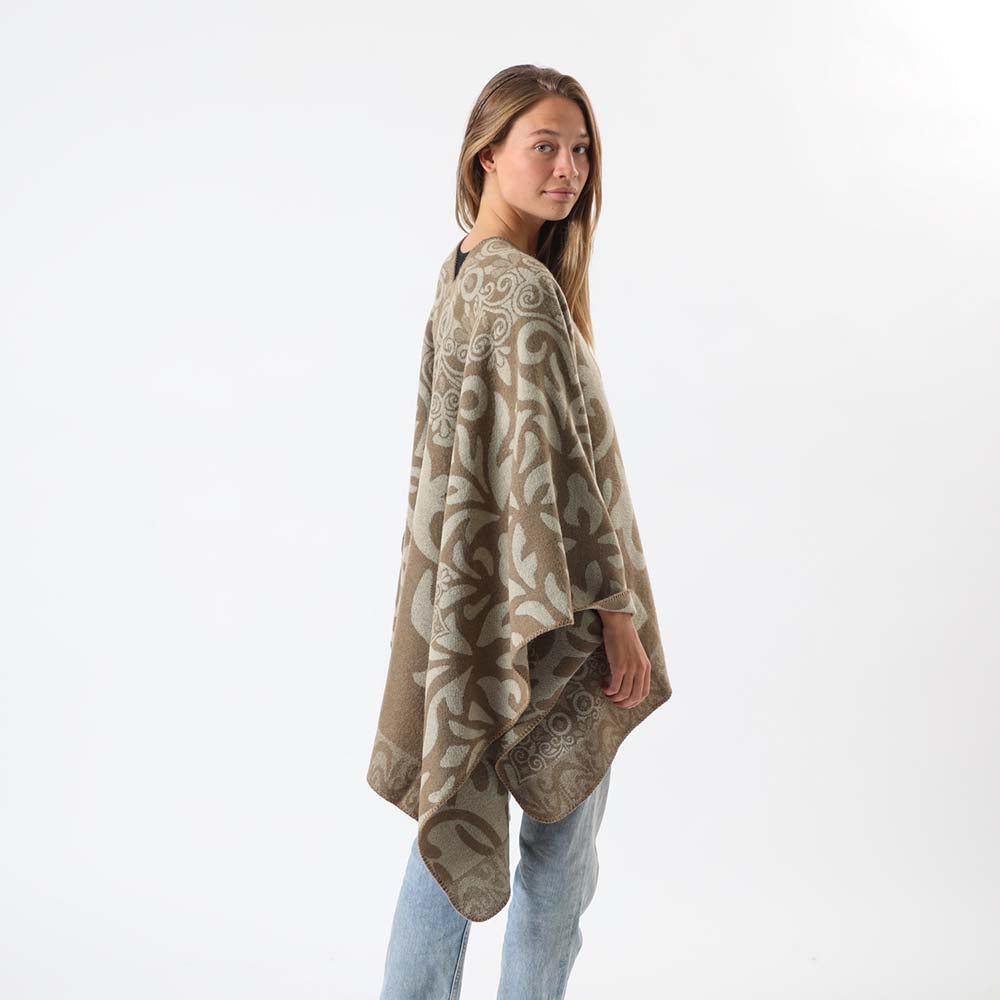 Poncho Doblez Café Tatienne