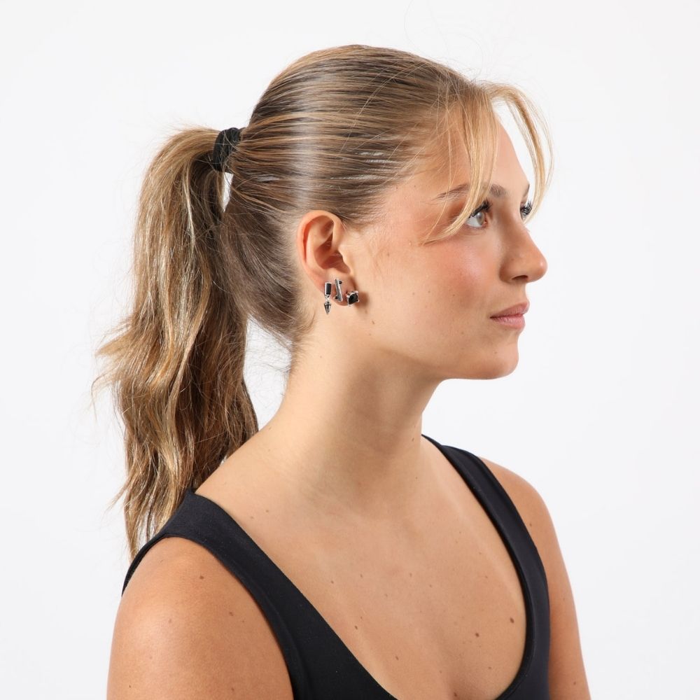 Aros Set Hitra Plateado Humana
