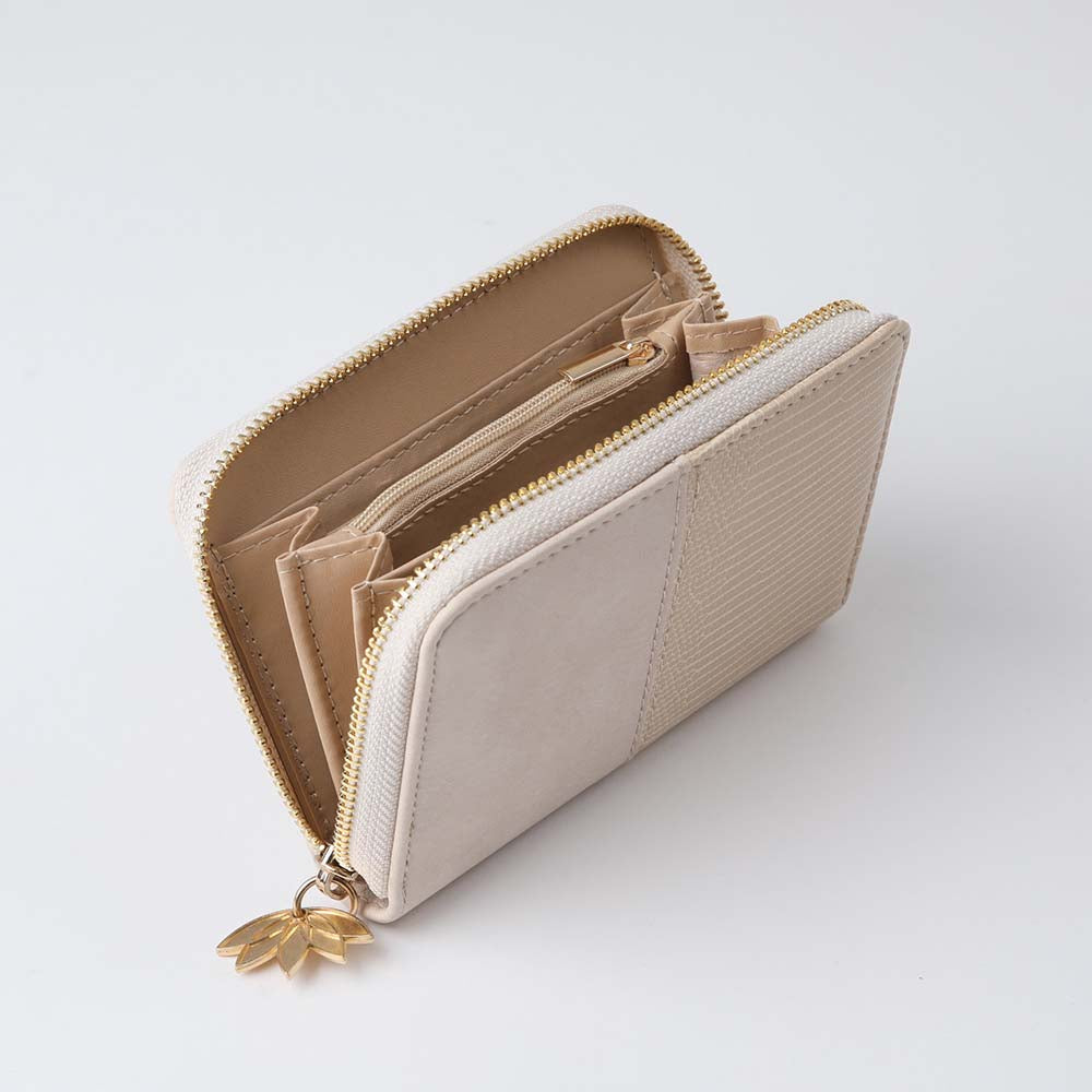 Billetera Mediana Casey Beige i-D