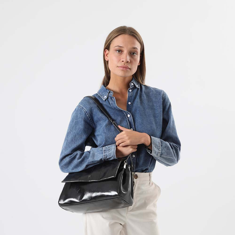 Cartera Hombro Sagres Negro Humana