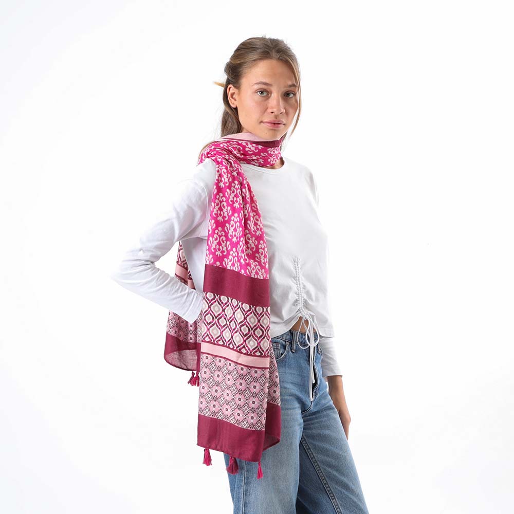 Pañuelo Estampado Tarragona Rosada Humana