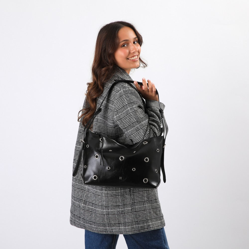 Cartera Hombro Angie Negro Humana