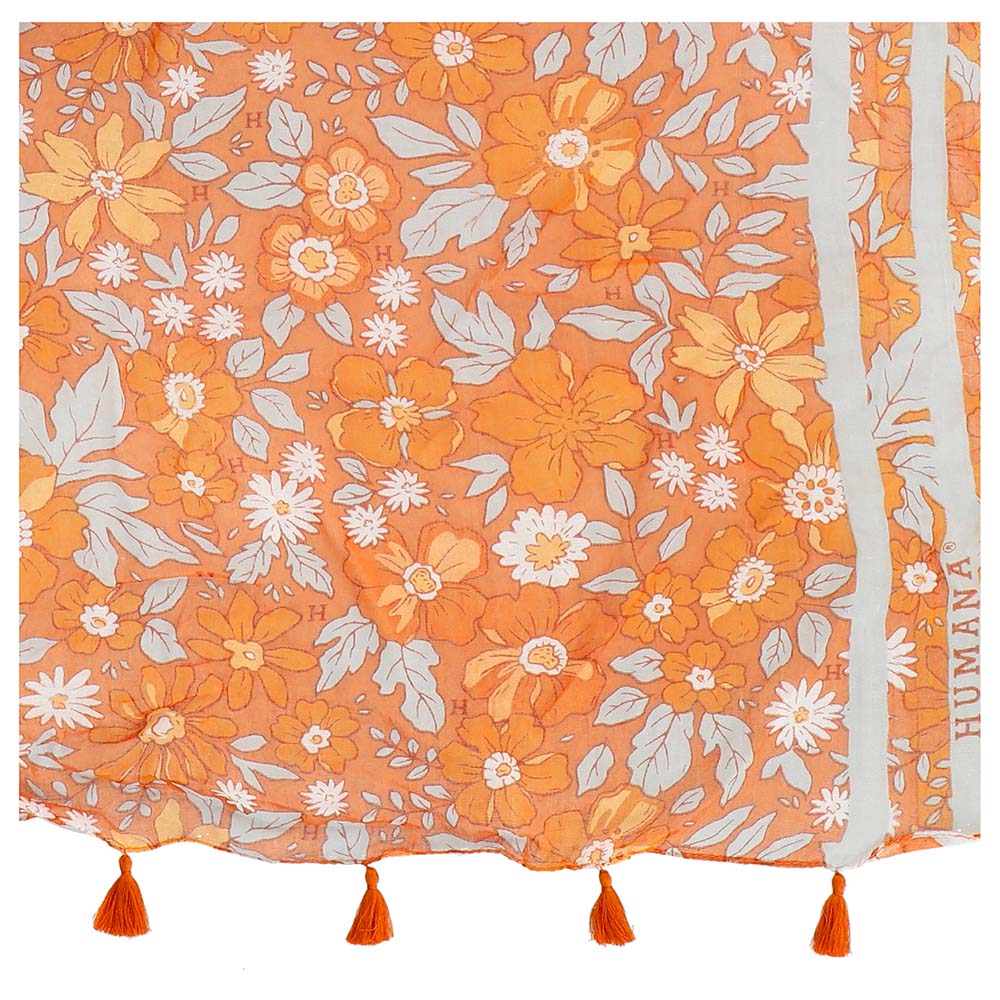 Pañuelo Estampado Blossom naranjo Humana