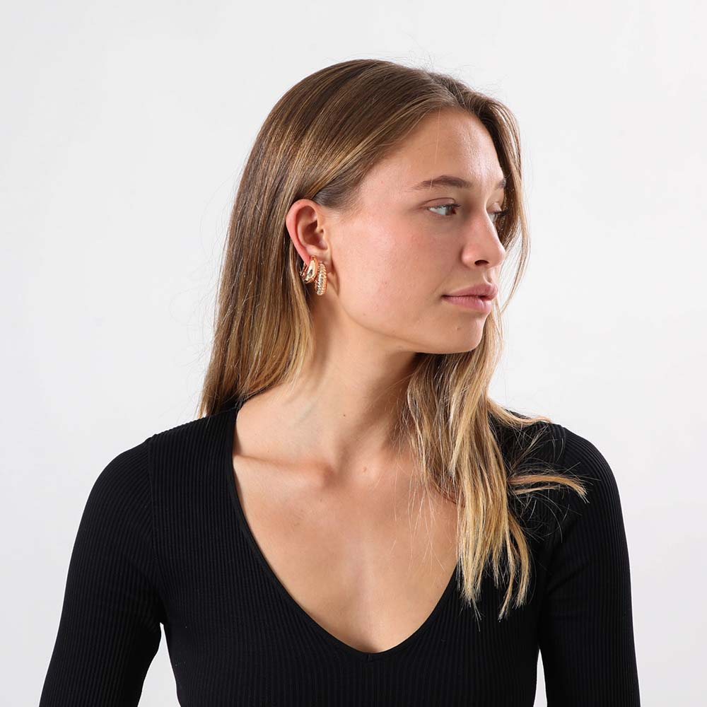Set Aros Anais Dorado i-D