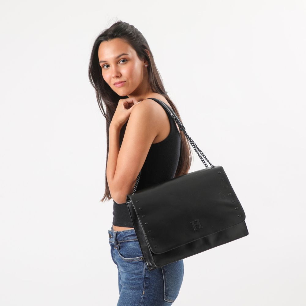 Cartera Hombro Melilla Negra Humana