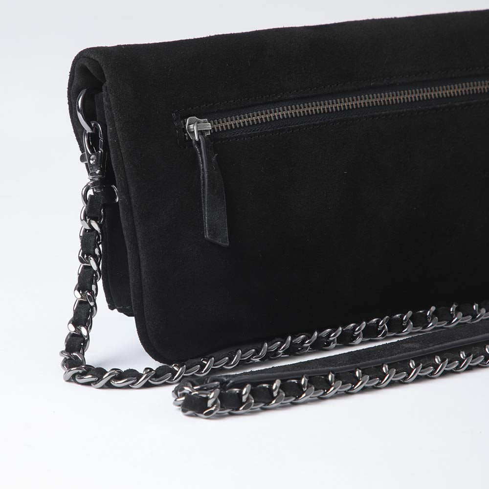 Cartera Cruzada Folded Black Humana