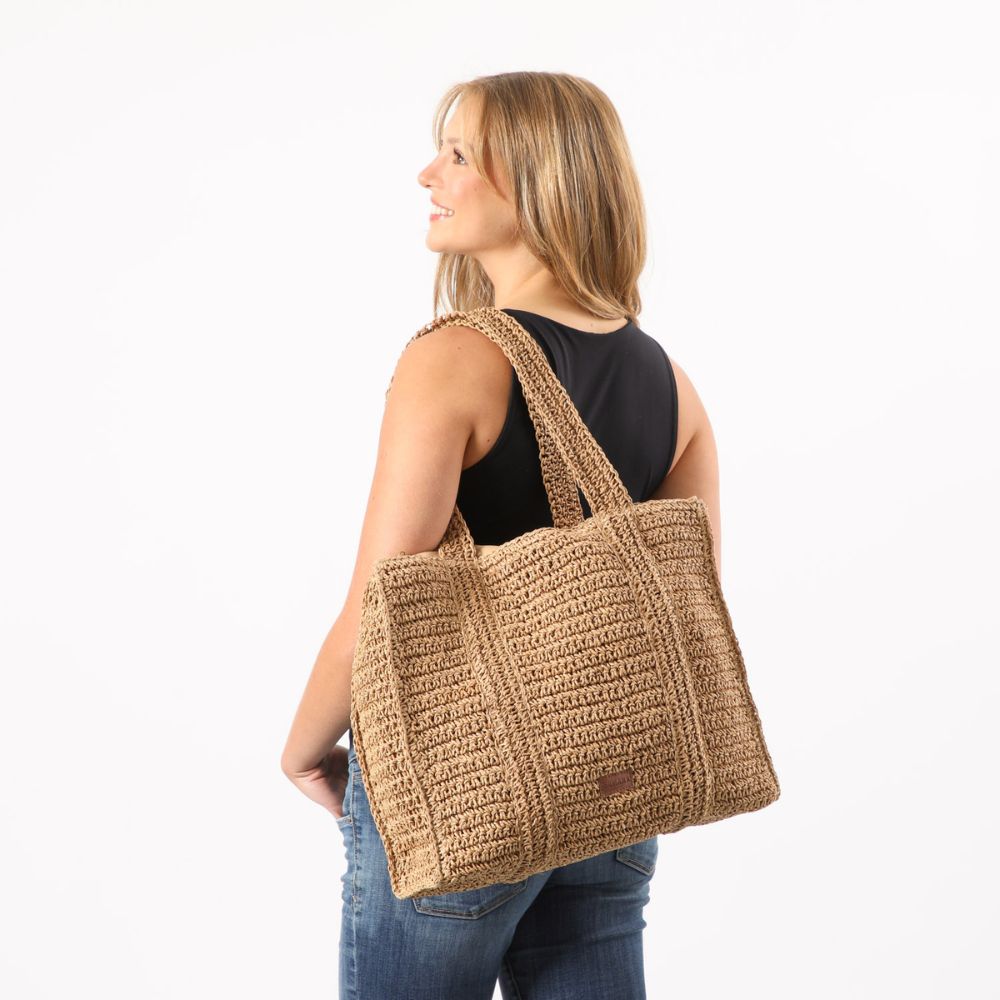 Bolso De Playa Pattaya Plateado Humana