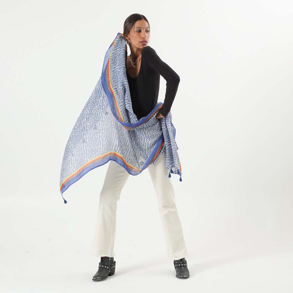 Pañuelo Estampado Azul Jane Humana