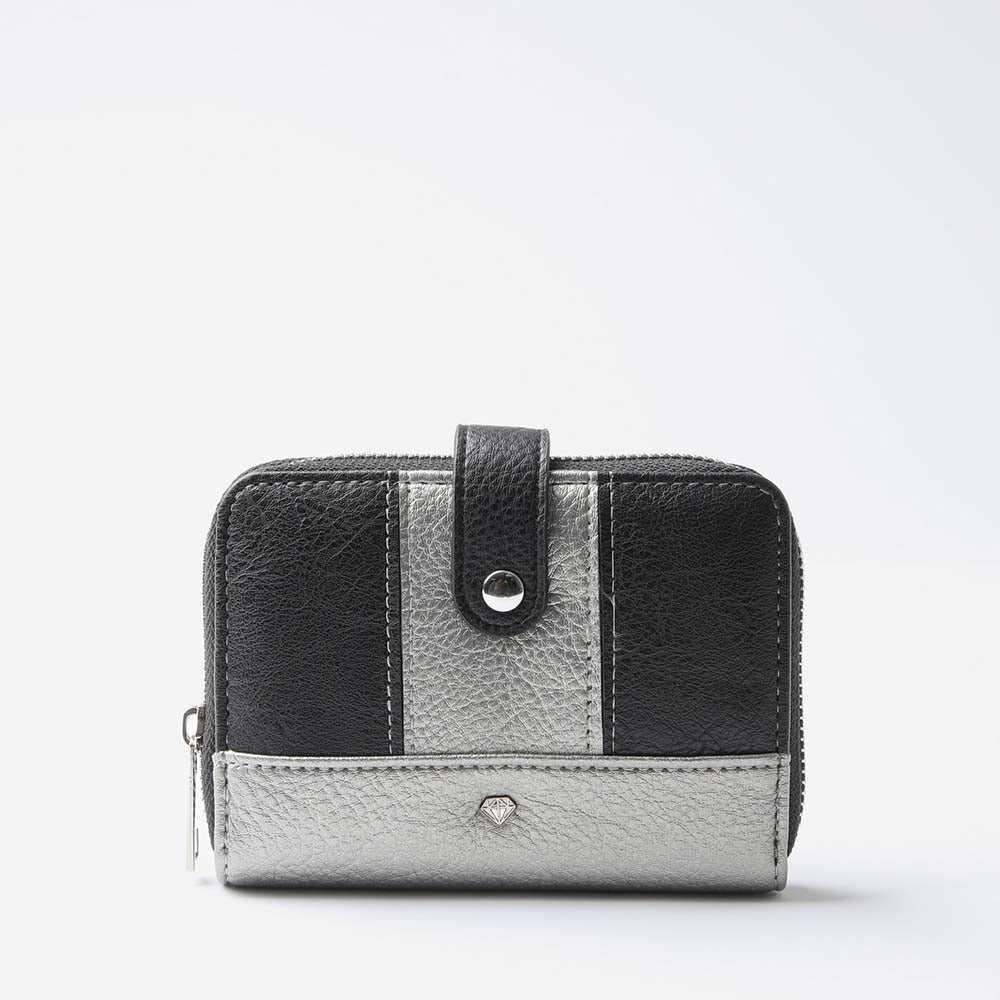 Billetera Mediana Laura Plateado i-D