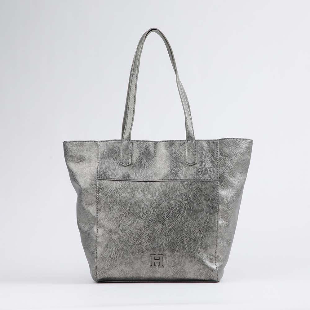Cartera Hombro Galia Plateada Humana