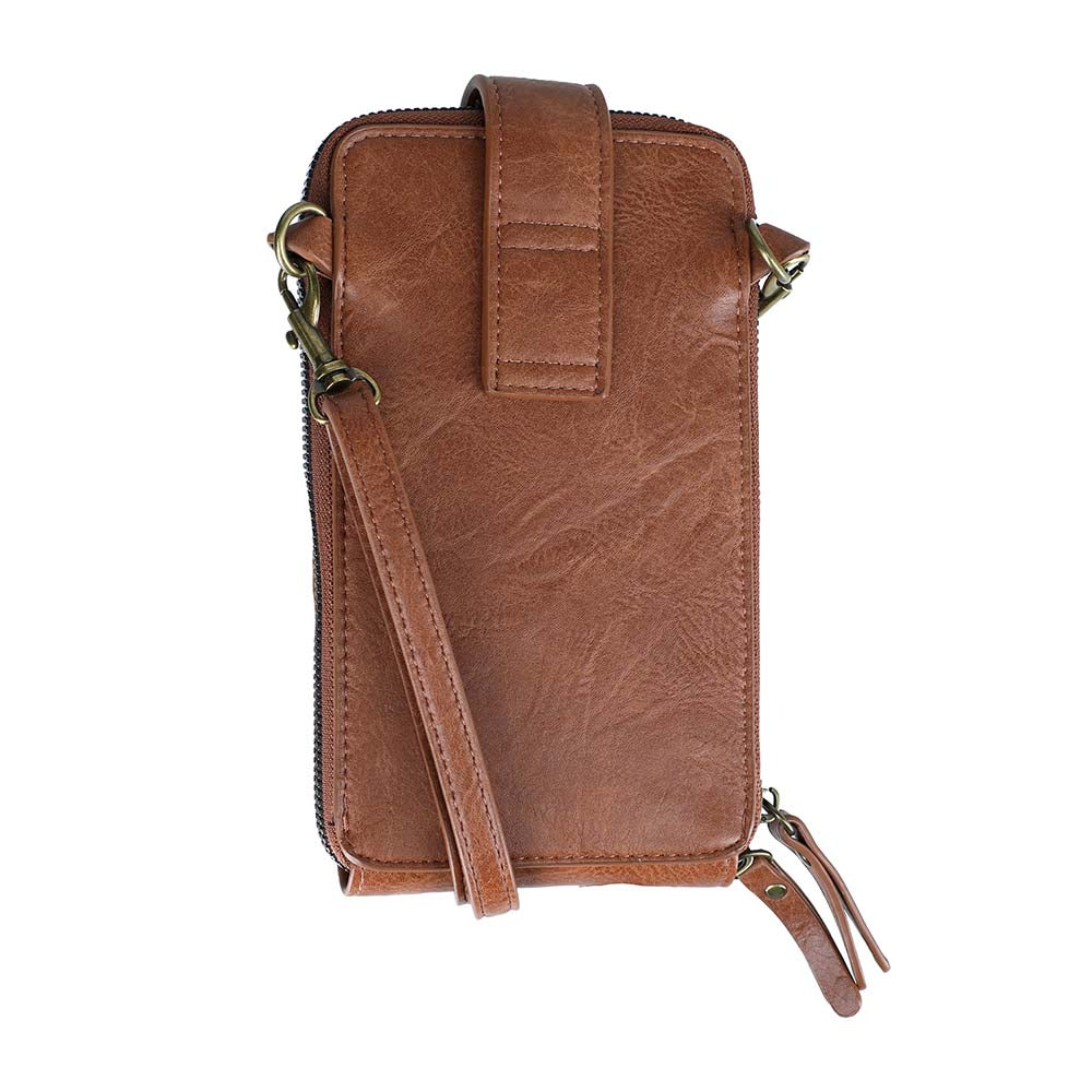 Cartera Mini Bag Croco Café Humana
