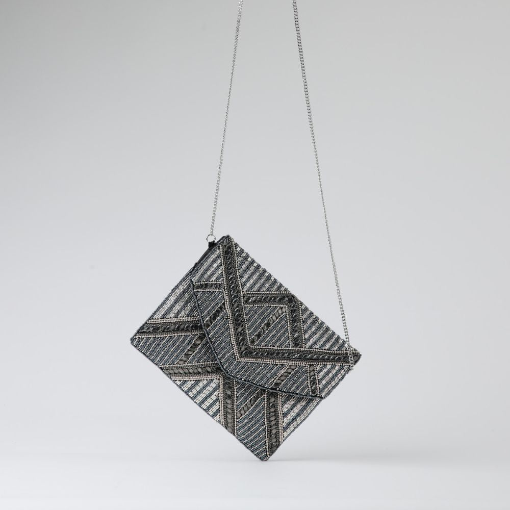 Clutch Milan Plateado Humana