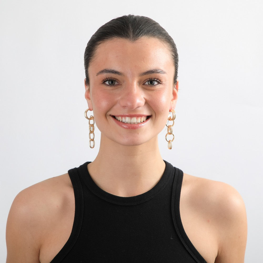 Aros Largos Livia Dorado I-D