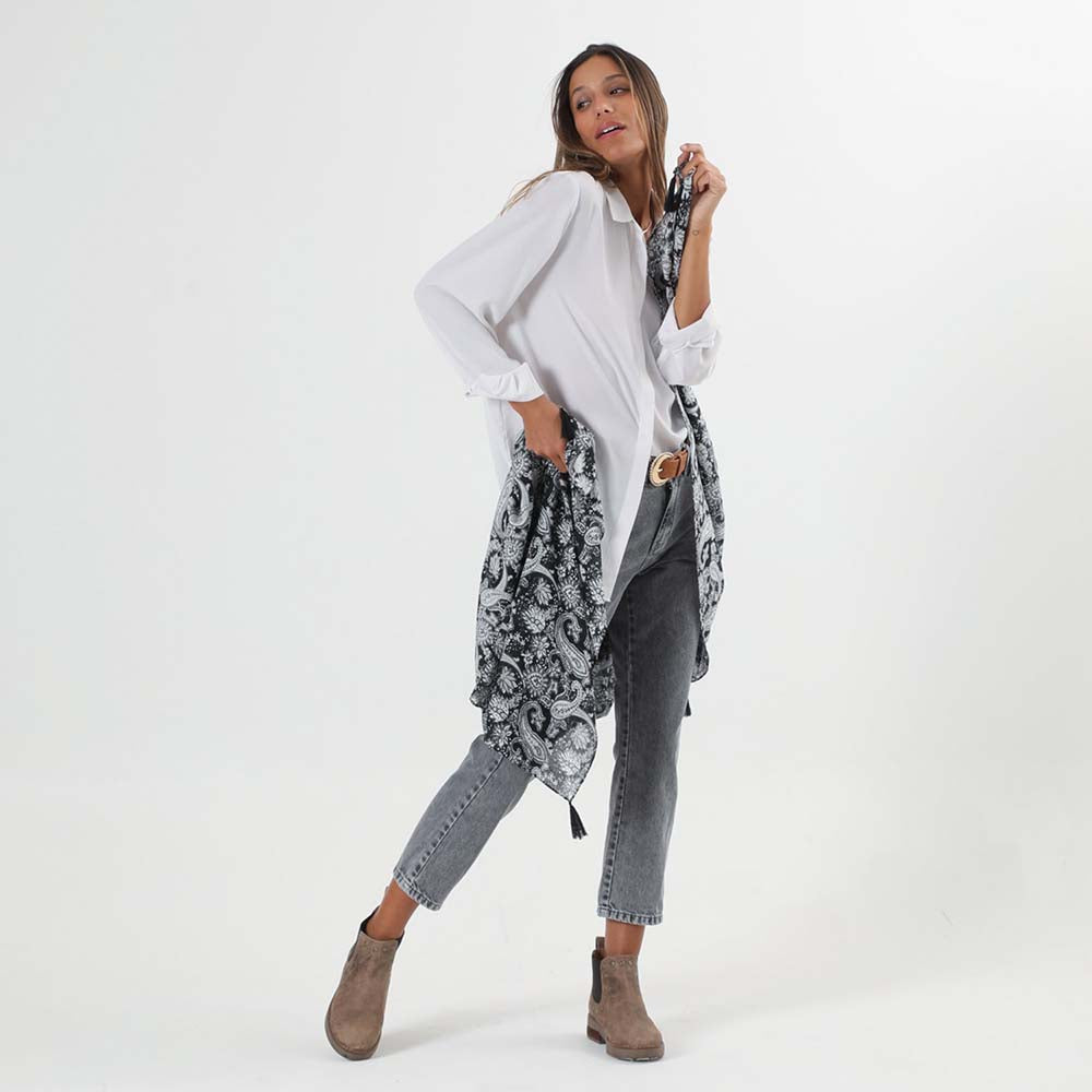 Pañuelo Estampado Negro Martina Tatienne