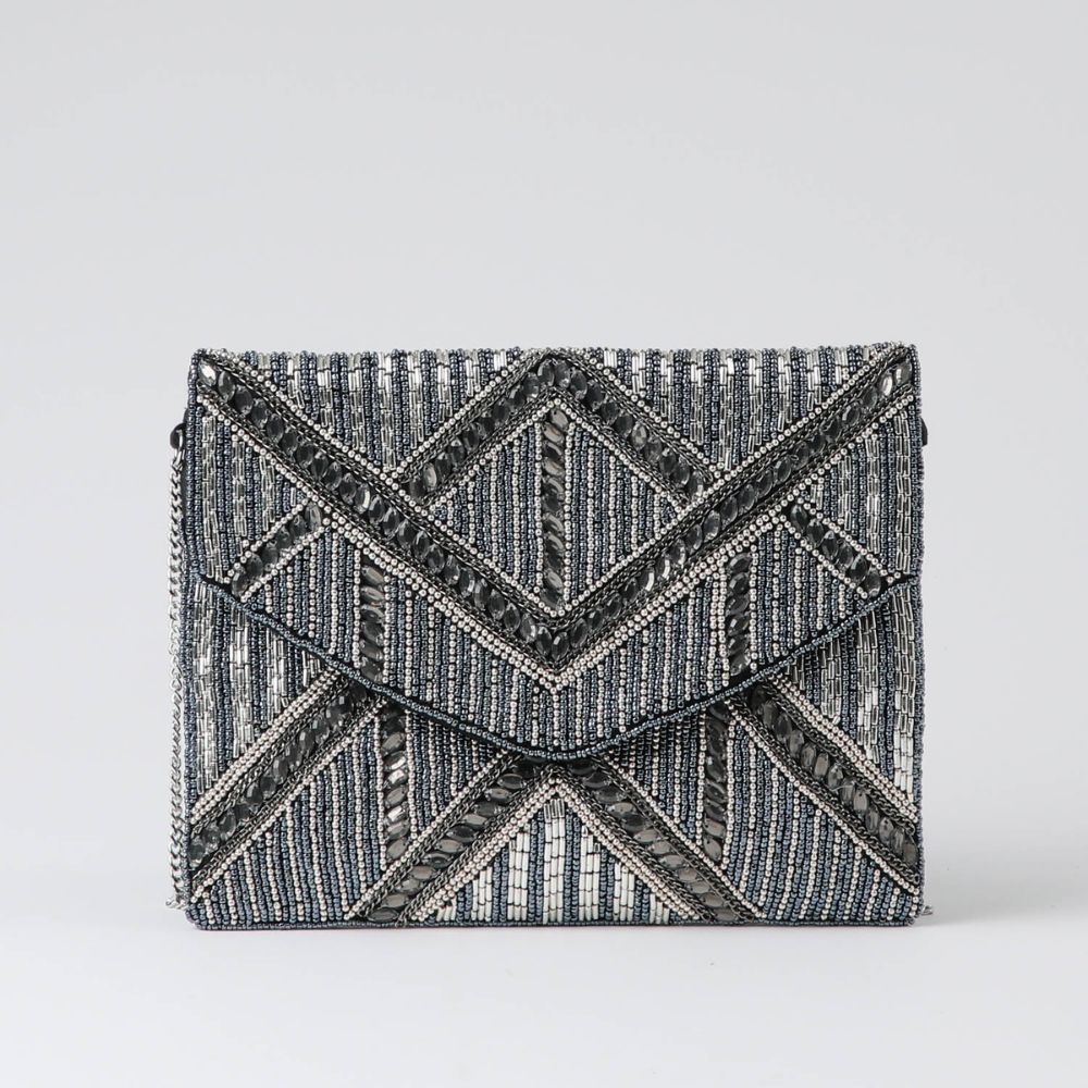Clutch Milan Plateado Humana