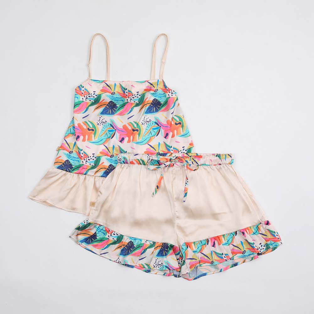Pijama Short Plants Multi L Humana