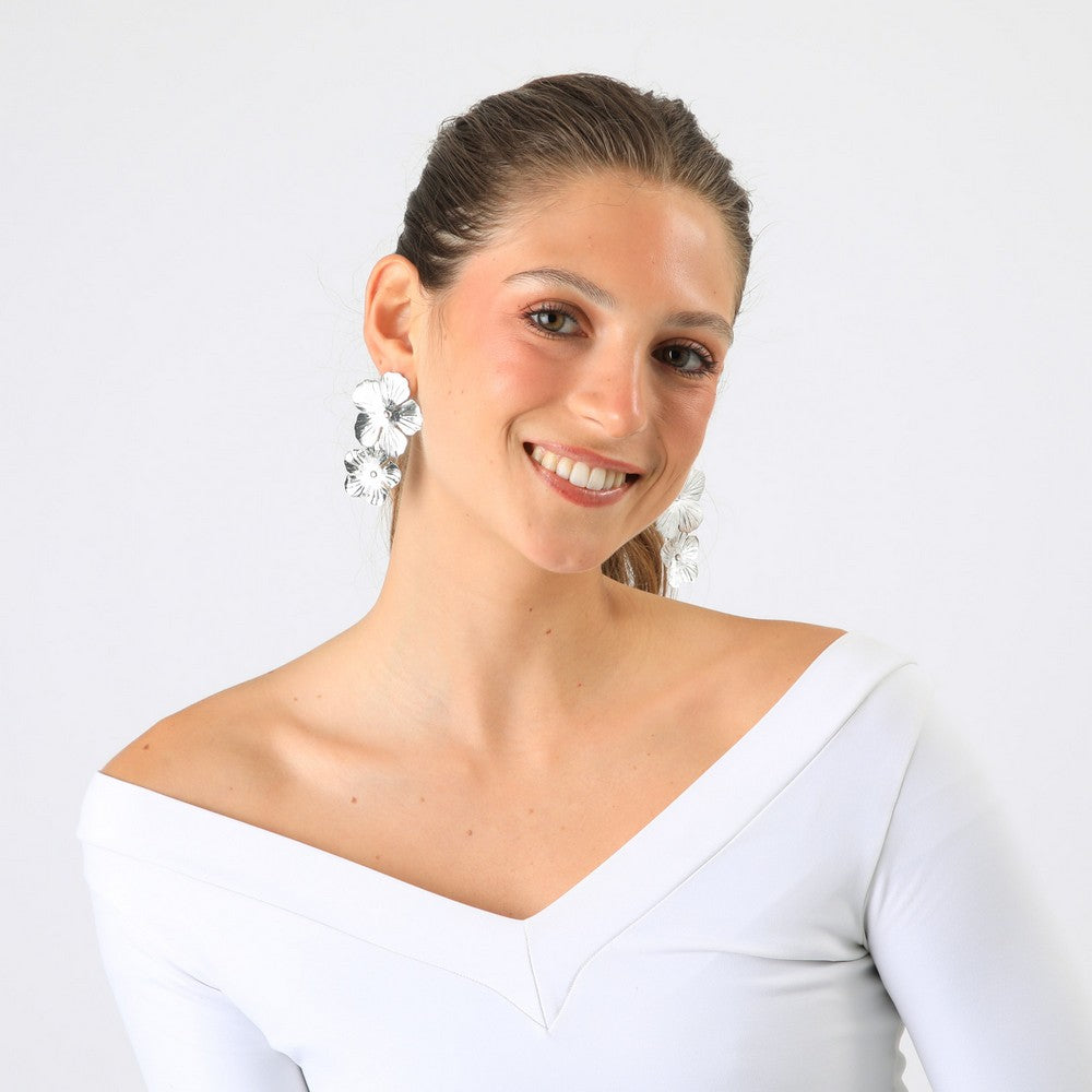 Aros Largos Jada Plateado Humana