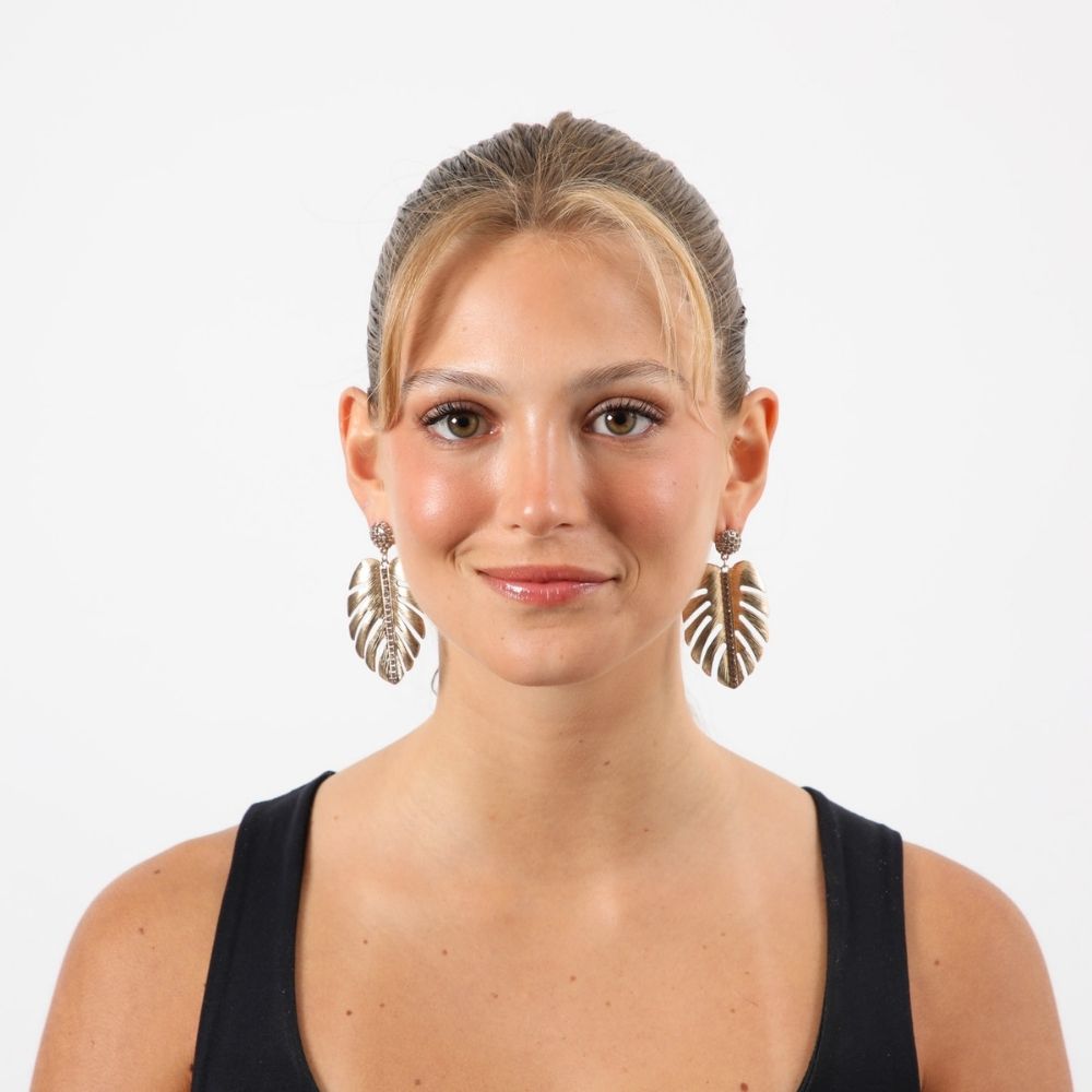 Aros Largo Cira Dorado Humana