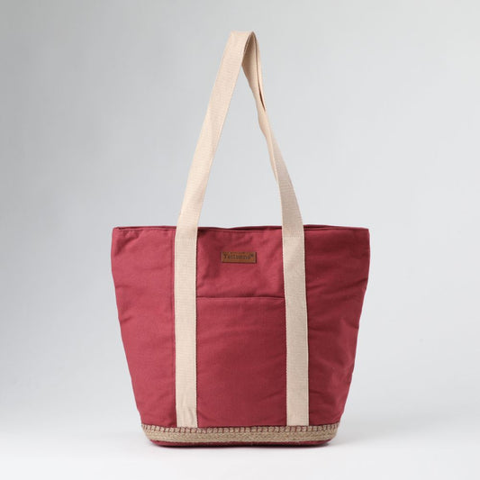 Cartera Hombro Canvas Bermudas Burdeo Tatienne