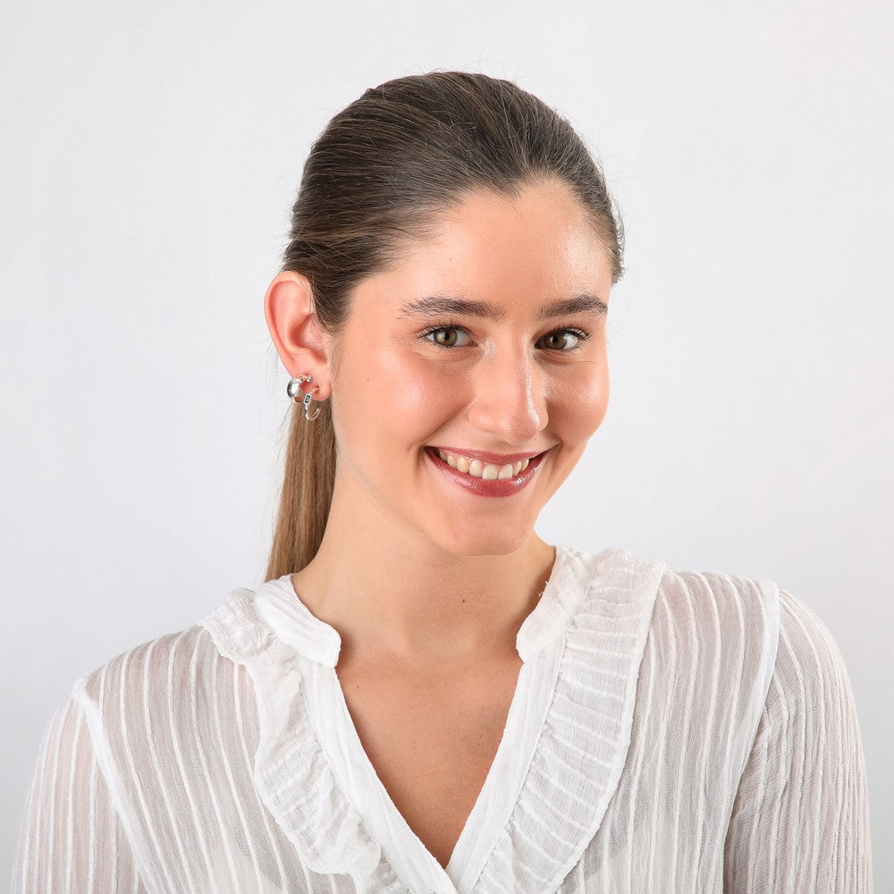 Set De Aros Aime Silver Tatienne