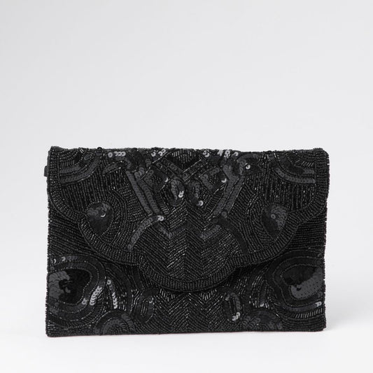 Cartera De Fiesta Cleo Negro Humana