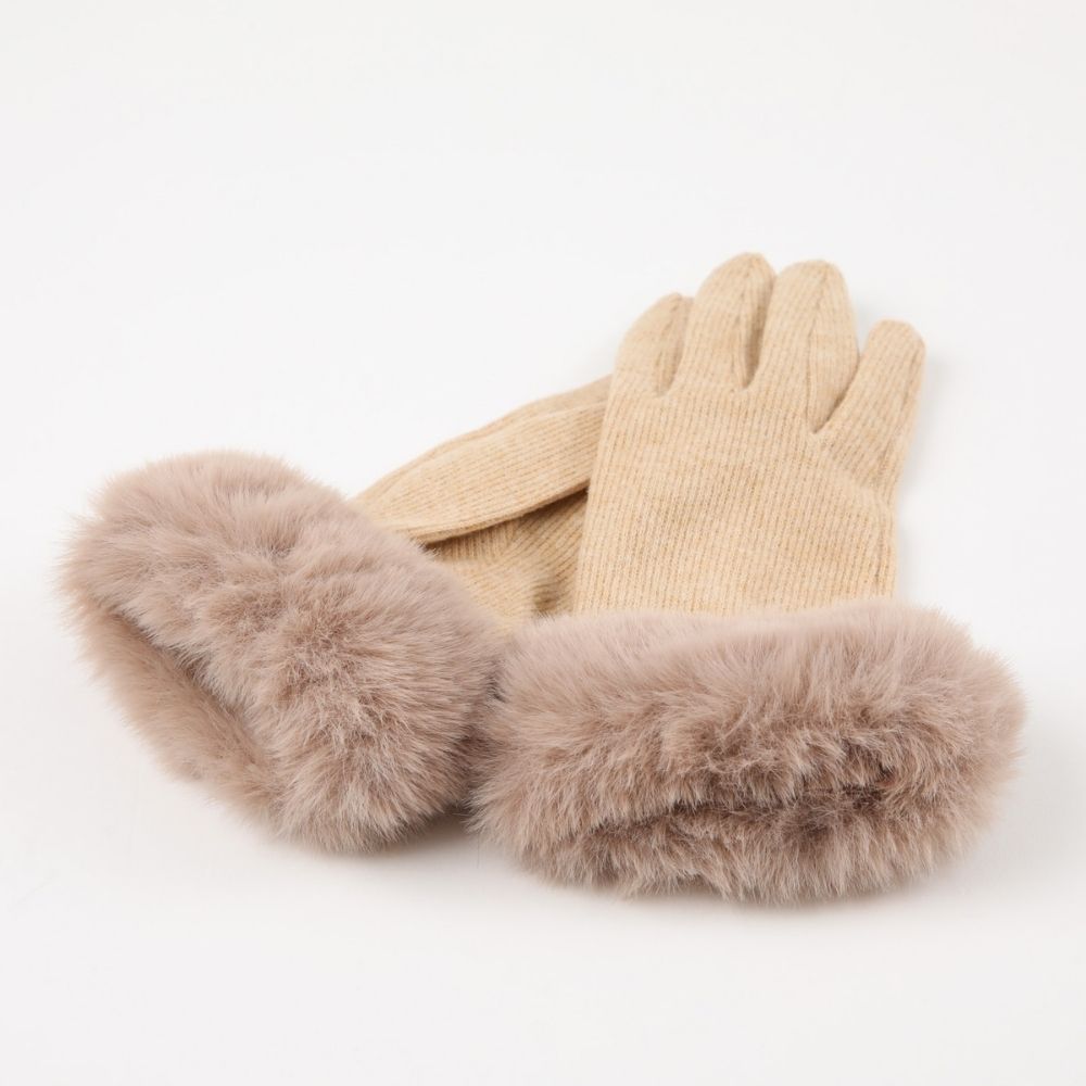 Guante Lana Halah Beige Humana