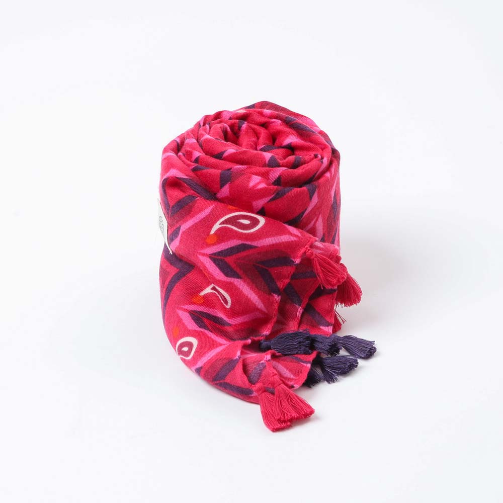 Pañuelo Estampado Valencia Rosada Humana