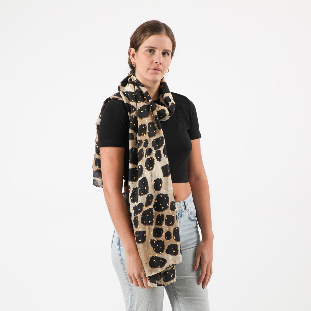 Pañuelo Estampado Saúco Negro i-D